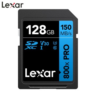 Memoria 128GB Lexar SD UHS-I SDXC 800x - U3 -V30 - 150mb/s