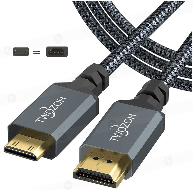 Twozoh Cable HDMI 4K 0,3M, Cable HDMI 2.0 de Alta Velocidad 18Gbps