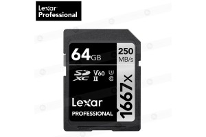 Memoria SD 64Gb Lexar PRO 1667x UHS-II SDXC 250mb/s - U3 - V60