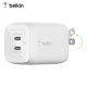 Cargador Belkin Dual de Pared USB-C - PD - PPS - 65 W